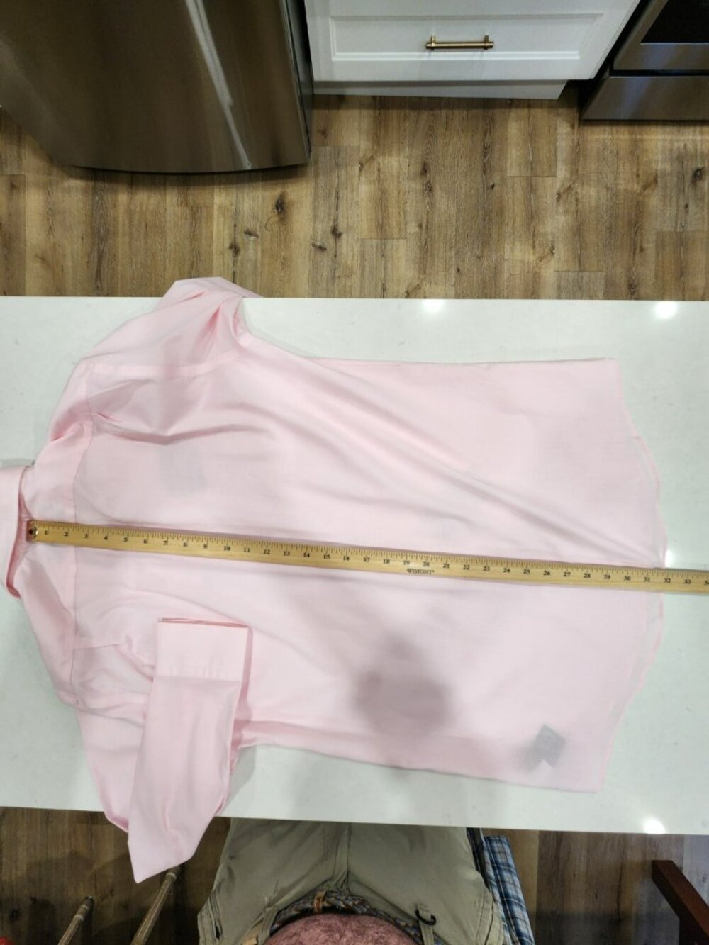 Lauren Ralph Lauren Dress Shirt Mens 16 34/35 White Pink Slim Fit NWT - Picture 12 of 13